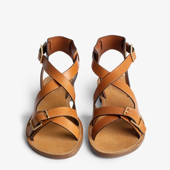 Zadig and Voltaire Cecilia Caprese Women's leather sandals US size 5 - Picture 1 of 11